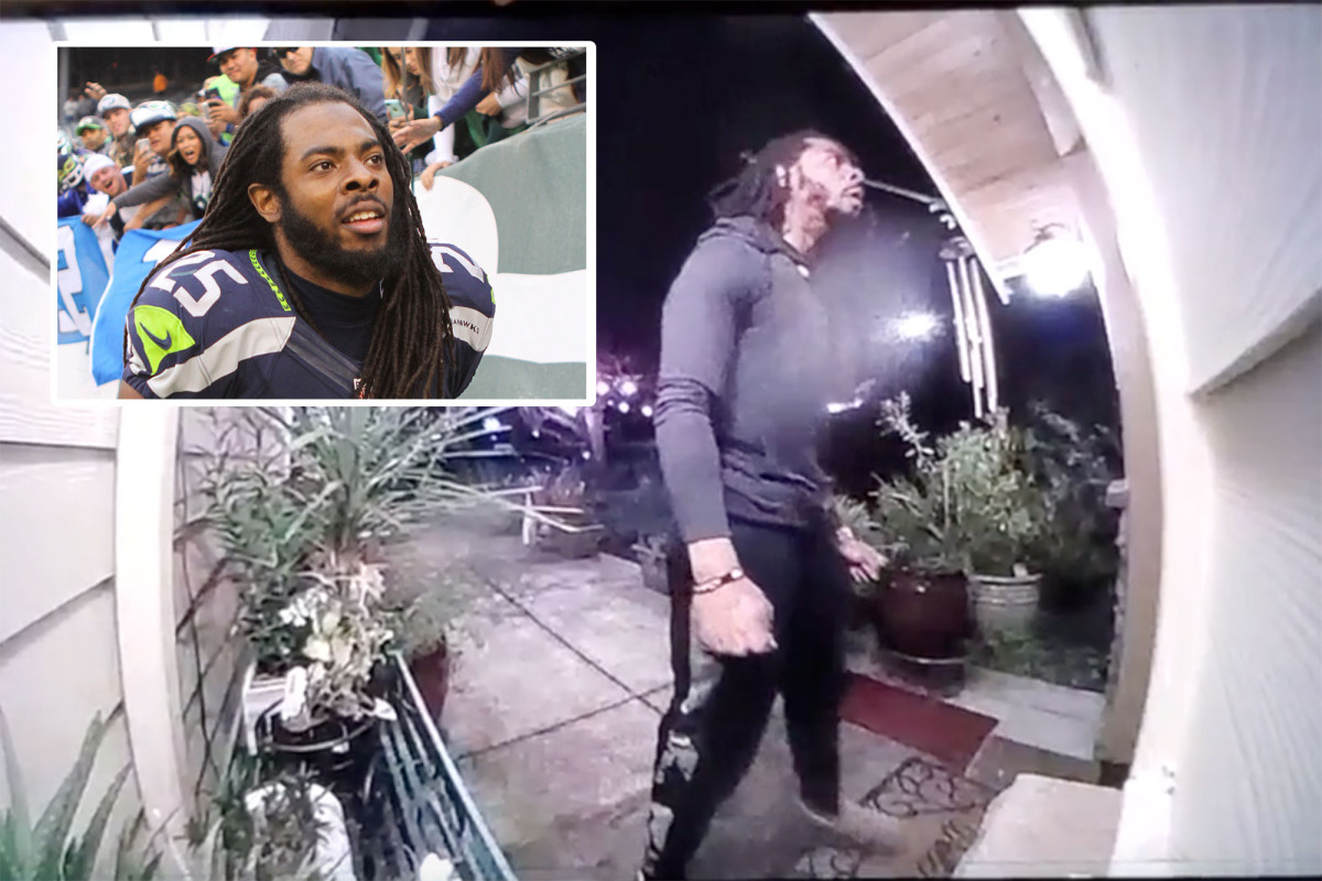 Video shows Richard Sherman trying to force way into in laws house