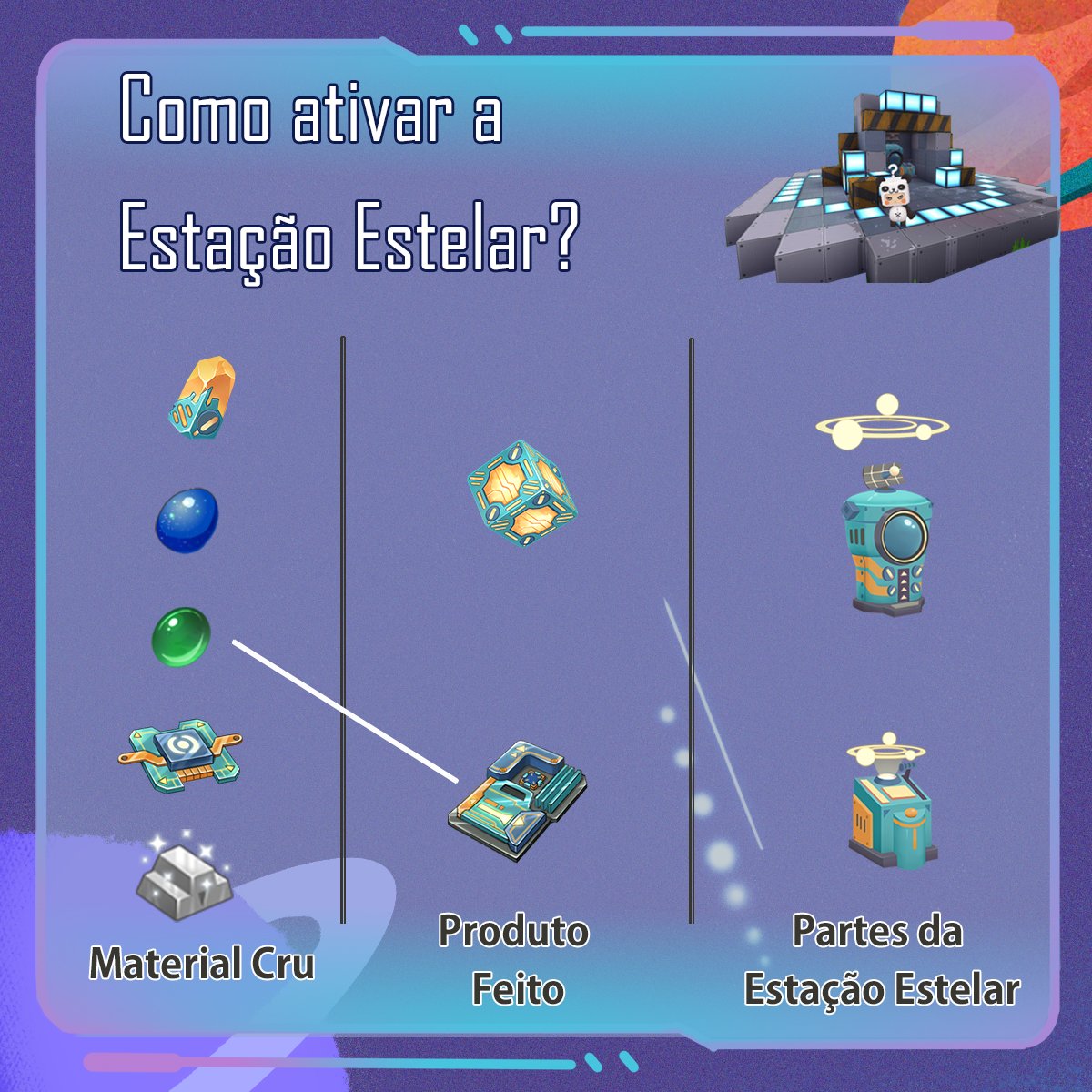 Como ativar uma Estação Estelar! Curtiram? Mais banners estao vindo!

#miniworld #mwba