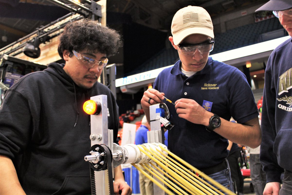 RickoverNavalHS's tweet photo. Rickover ABCs: R is for Robotics. One of our most popular extracurricular activities is the Robotics Team.  We can't wait to have our cadets in-person again so they can once again build and compete with such awesome robots! #RickoverABCs @ChiPubSchools #Robotics https://t.co/GVLnb79URq