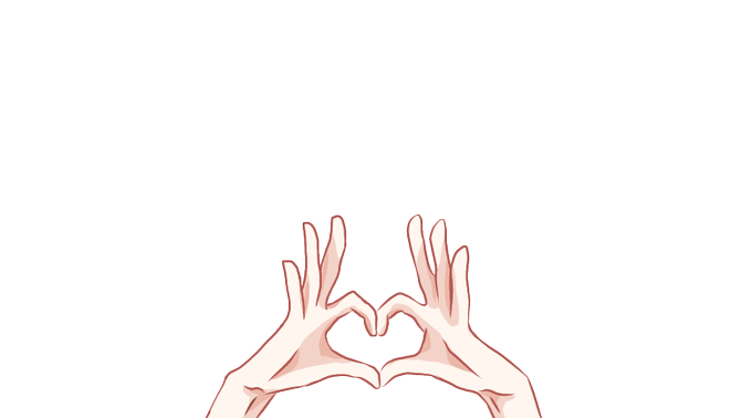 指ハートのtwitterイラスト検索結果