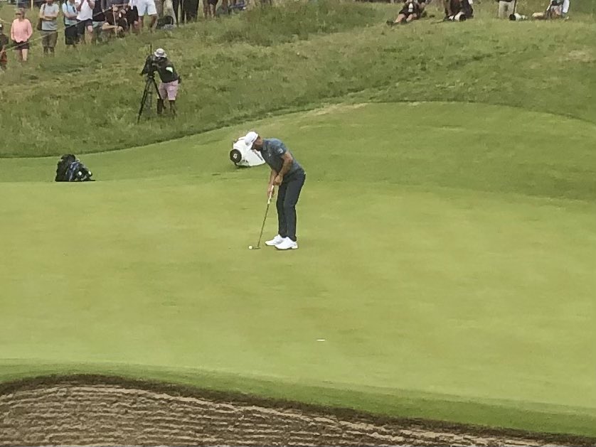 The Open. First Day. 6th Green. This golfer got his Par. Last time in 2011 he got a hole in one. Who he ?