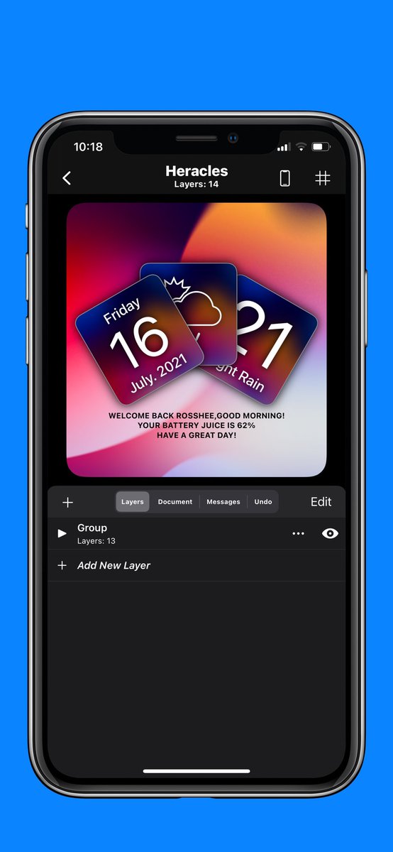 DesignByRoss's tweet image. Hi peeps what’s up! New widget later today,do you like it! 🤷🏻‍♂️

#ios15beta #Widgy