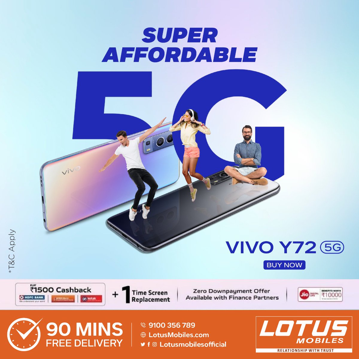 Lotusmobiles's tweet photo. Let nothing hold back your performance with 5G speed. Keep it moving and get great deals on the new Vivo Y72 at Lotus Mobiles. Shop now!
.
.
#vivo #vivoy72 #launching #yourstyle #yseries #y72 #fast #stylish #speedy #youngstyle https://t.co/FEeu2IMdtI