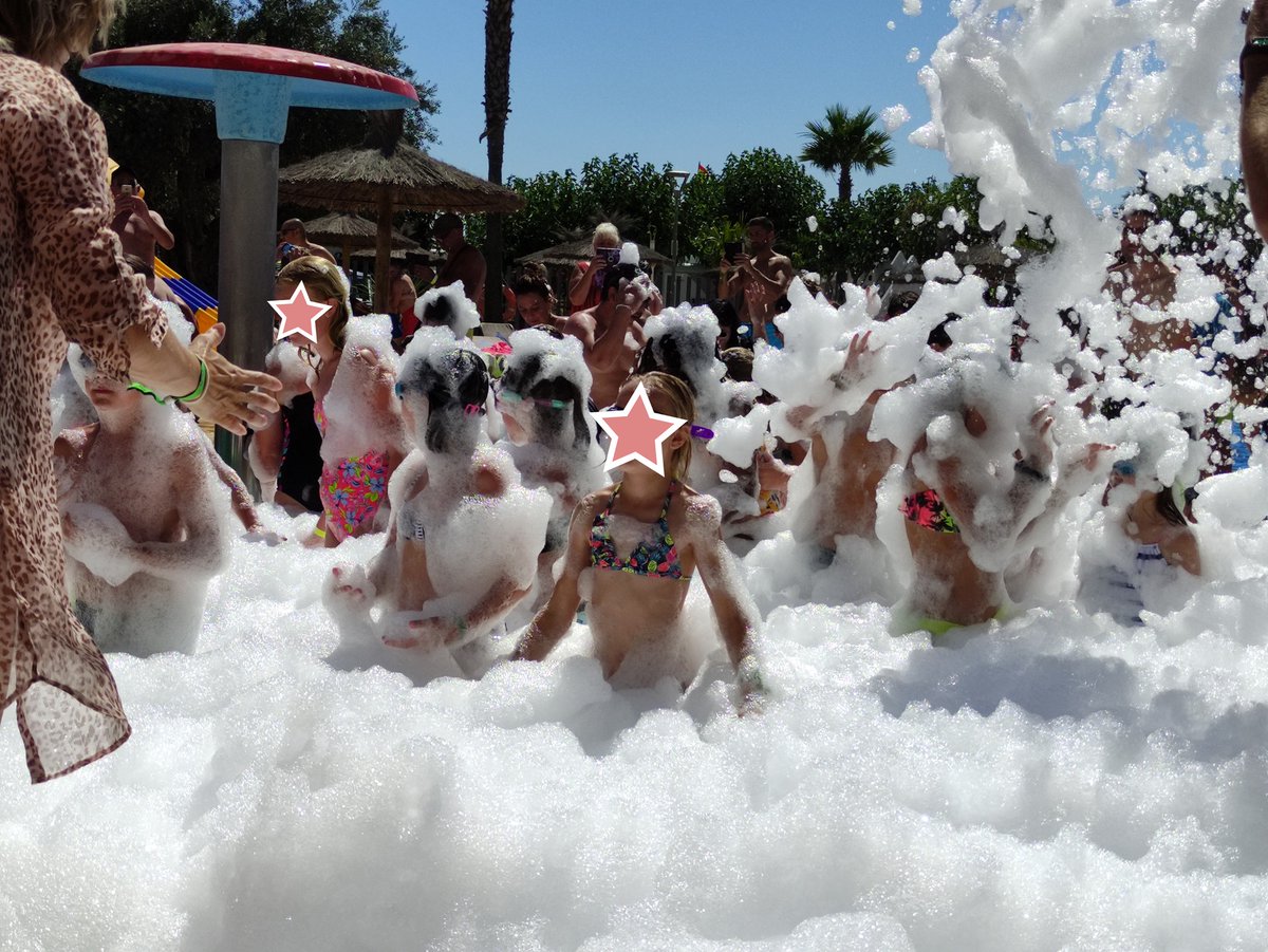 Join us at Camping Almafra for our pool &amp; foam party every Saturday from 3.30pm! 
#campingalmafra #benidorm #foamparty