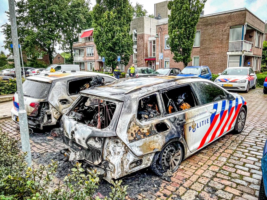 Onderzoek naar autobranden politie Gemert afgerond . 15 juli 2021.