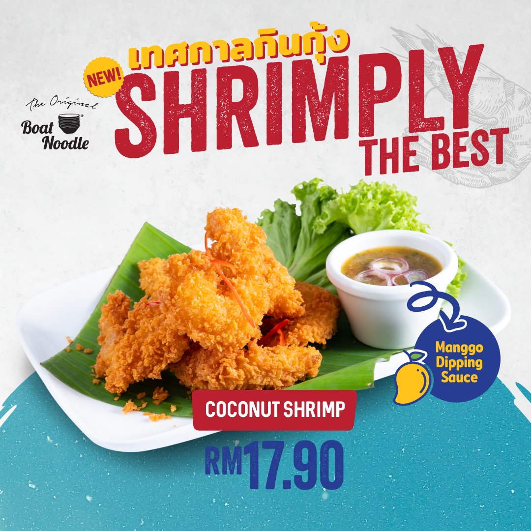 Uzivatel Boat Noodle Akak Na Twitteru New Menu Shrimply The Best Available For Walk In Via Food Panda At These Selected Outlets Sg Buloh 014 642 2887 Sri Gombak 011 4017 4245