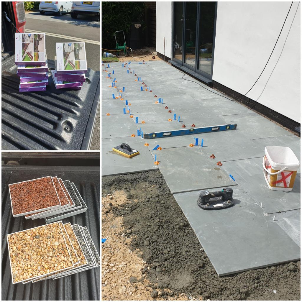 CraigBrooky's tweet photo. Benefit from selling our range of hard landscaping products? No two visits are the same 😬 Porcelain, slate to resin bound systems all in a day 👍 @TalaseyGroup #talasey #totaltalasey #porcelain #Vitripiazza #naturalpaving #resiscape #heretohelp #readytorockuptosite https://t.co/wRCCITqUSo