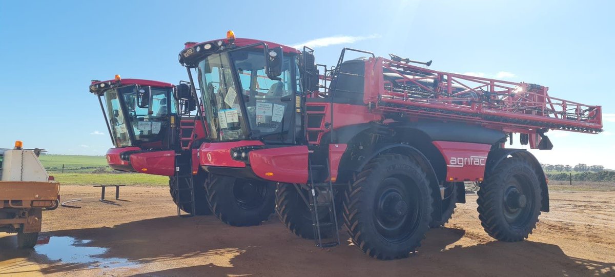 AgrifacAU's tweet photo. Great to have four new #CondorEnduranceII’s getting ready for pre-delivery inspections at @PTS_AG in #Esperance, #WesternAustralia 👌
📸 James Smart, #Agrifac Service Manager
#AgrifacAU #GenuineLocalSupport #precisionag #FarmMachinery #planthealth https://t.co/tvE1AT40xh