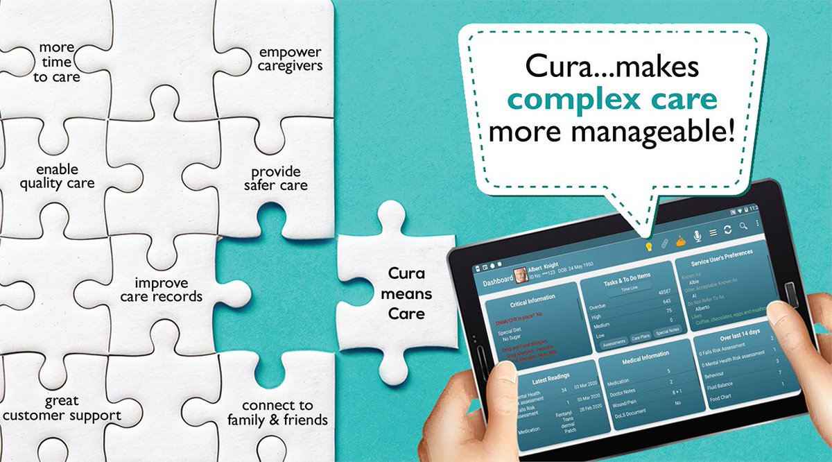 CuraSys's tweet image. Find out the new approach to delivering #outstandingcare for people with #complexcare needs! Click the link to read more... ow.ly/fENT50xTCf1   #AutismBehavior #LearningDisability #CuraMeansCare #CareSoftware #DementiaCare