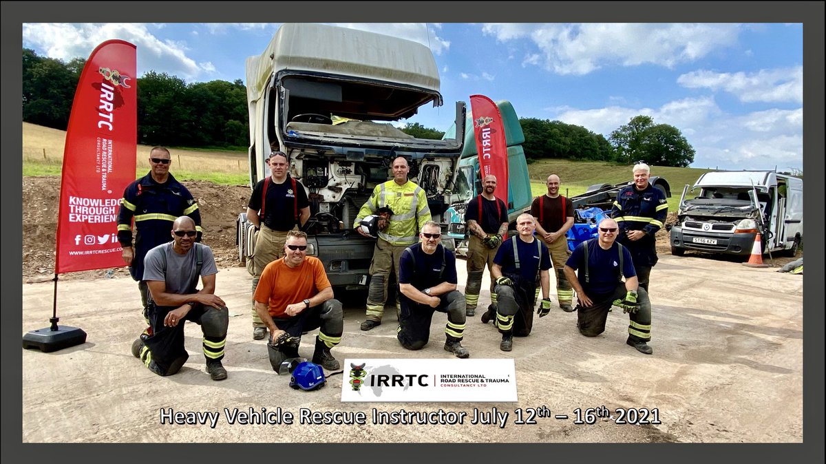 IRRTCrescue's tweet photo. It’s the last day of HVR by @IRRTCrescue 

Here’s the course student cohort and instructor cadre 

Fantastic students and world class instructors as all out their will attest of Alan and Kev. 

#heavy #vehicle #rescue #instructor #extrication #CPD #accredited #uk #international https://t.co/Bigd7yPIFV