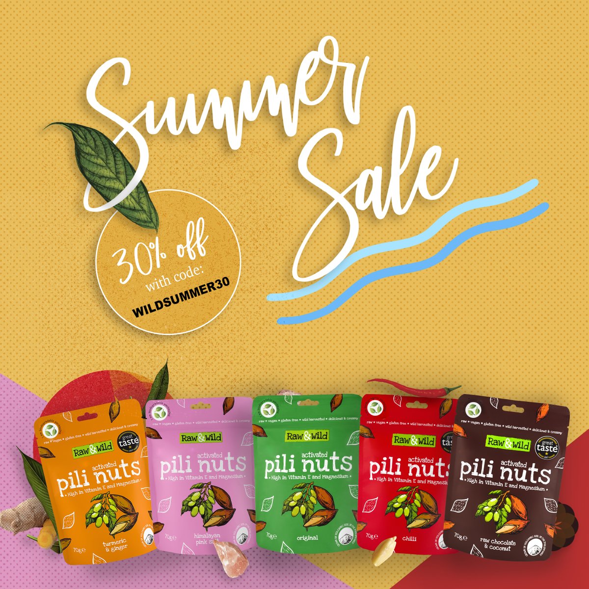 Yes Raw &amp; Wild Family! 🌴 Hope you are all having a great summer! ☀️
Our big wild summer sale has started with 30% off all products with code: WILDSUMMER30 at checkout. Stay healthy! Stay Raw &amp; Wild! 🌞

The code is valid until the end of the month.
