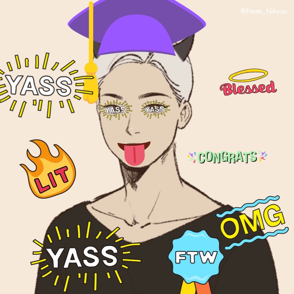 hh_03Z's tweet photo. YAAAASS EVERYONE #YASSED 🤪 yass yaaaaß yaaaaaassss slaaaay weeerk 💅🏻💅🏻💅🏻 #YAẞ #YAAAAASSS #graduate #graduated #graduation YAAAASS 🤩🤩🤩 https://t.co/Ao8G8tigRy