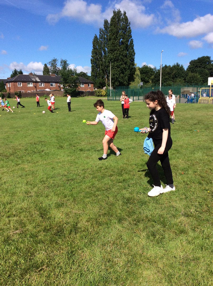 LjlMrs's tweet photo. We were grateful to have a “nearly” full house so decided to redo Sports Day. We had an amazing time in the sunshine ☀️ Well done Year Six. https://t.co/maTsr1kUuJ