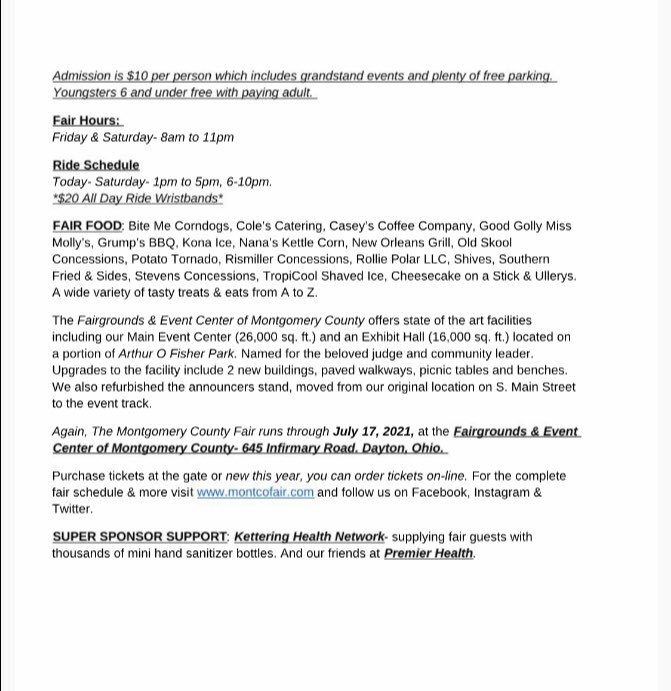 Fairgrounds & Event Center of Montgomery County OH tweet media