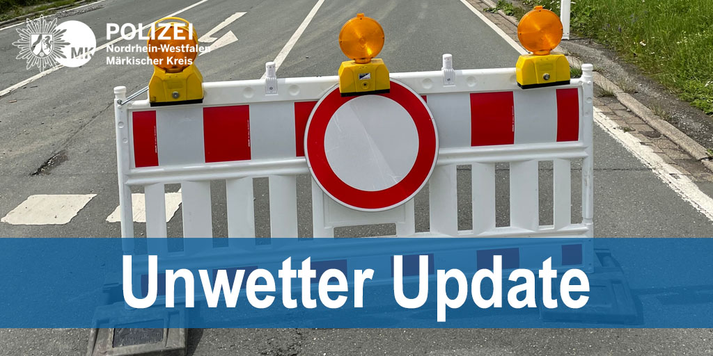 Die Absperrungen stehen nicht aus Jux &amp; Dollerei im Unwettergebiet. Halten Sie sich dran! Hochwassertouristen werden weggeschickt. Die Zufahrtswege sind freizuhalten. Wer reinfährt behindert die Rettungskräfte bei der Arbeit.
🚧 Alle Sperrungen:
fcld.ly/g8llmhq
#PolizeiMK