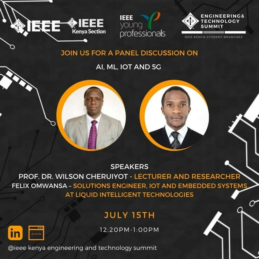 IEEEKETS's tweet photo. Join us for a panel discussion on AI,ML,IoT and 5G
#ieee #ieeekets #ai #machinelearning #iot #5g #liquidintelligenttechnologies https://t.co/jzNZeSuDTZ