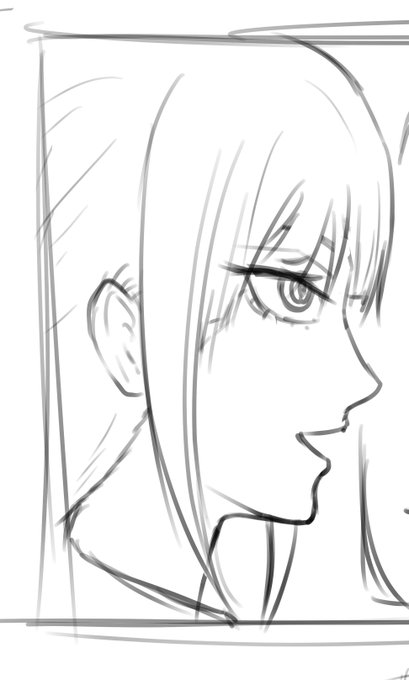 マキマさん横顔も可愛いな…。 