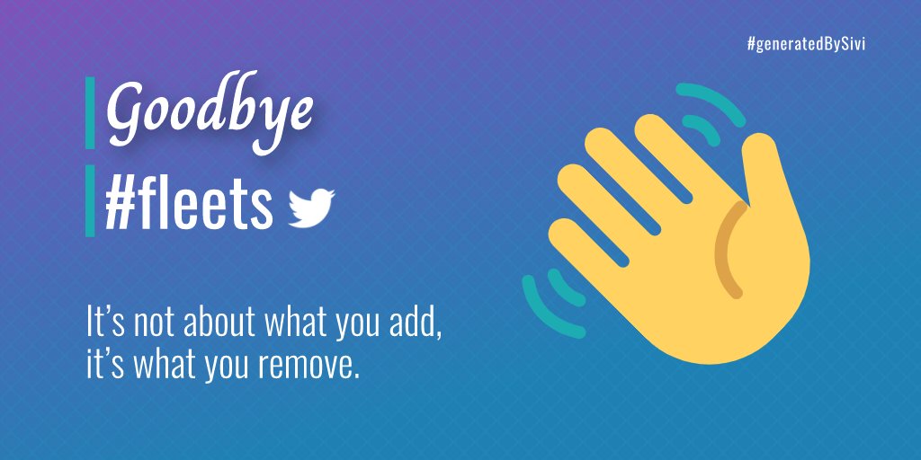 sivi_ai's tweet photo. @Twitter #Twitter #Fleets #experience #twitterfleets #generatedBySivi https://t.co/uwjajhFzES