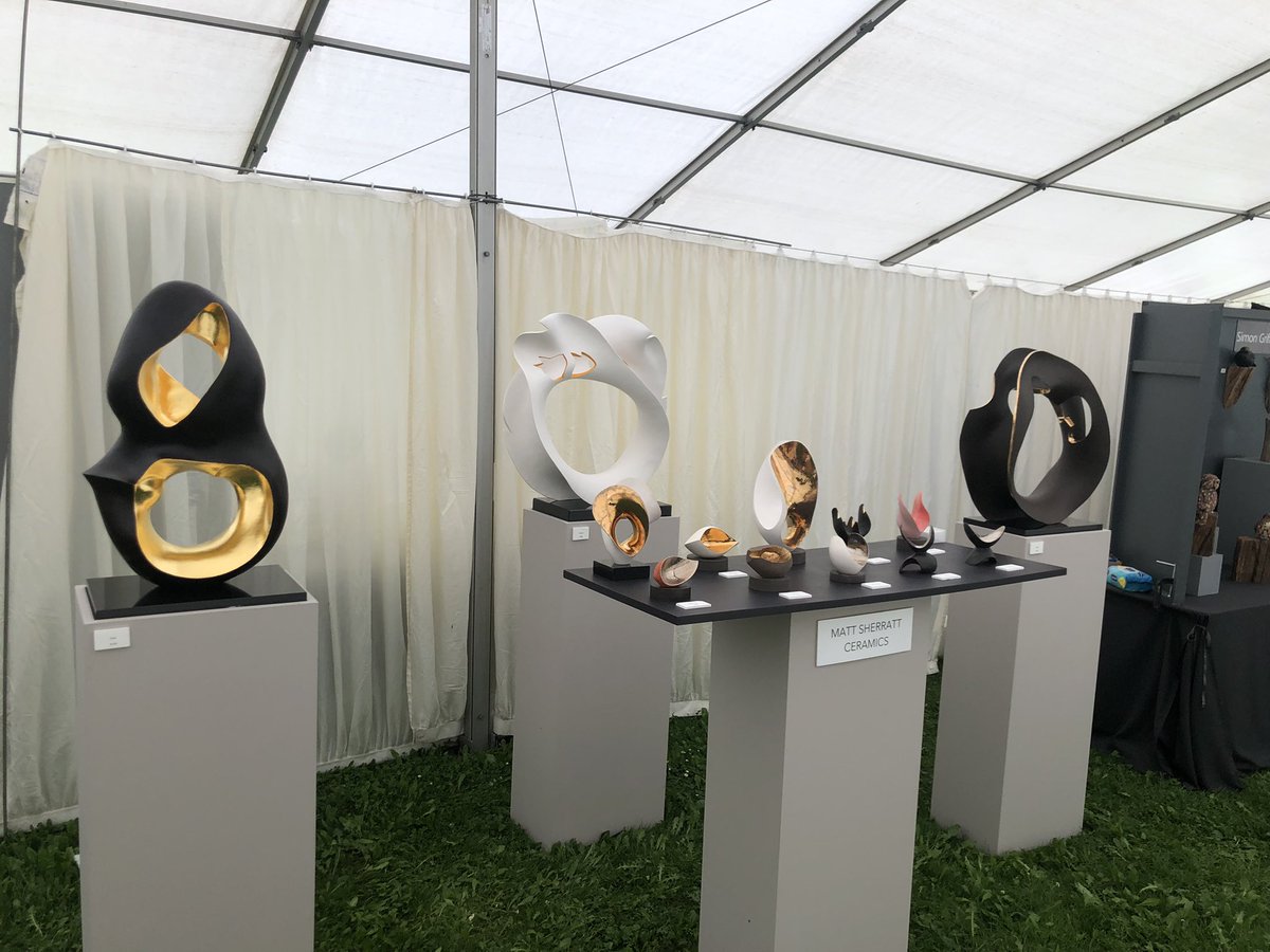 Celebrating Ceramics art fair on this weekend at Waterperry House. Delighted to have work on show after being shut away!
