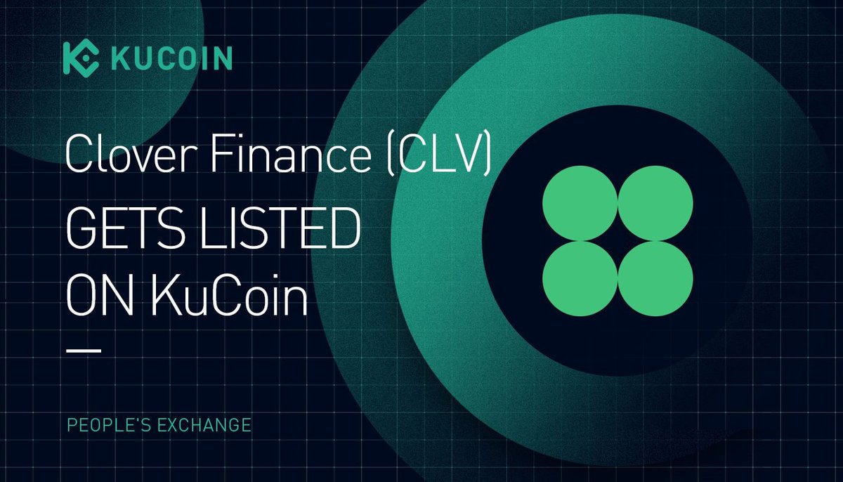 📢 NEW LISTING

<a href="/clover_finance/">CLV Wallet</a> $CLV Gets Listed on #KuCoin!

🔹Pair: CLV/USDT
🔹Deposit: now open (supported network: ERC20)
🔹Trading: 09:30 AM on July 16, 2021 (UTC)
🔹Withdrawal: 10:00 AM on July 17, 2021 (UTC)

Details: kucoin.com/news/en-clv-ge…