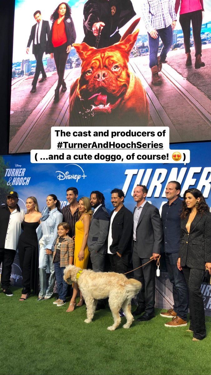 NikitaRogue's tweet photo. . @LyndsyMFonseca at the #TurnerAndHoochSeries premiere via DisneyD23 IG https://t.co/6ctbPMxyi4