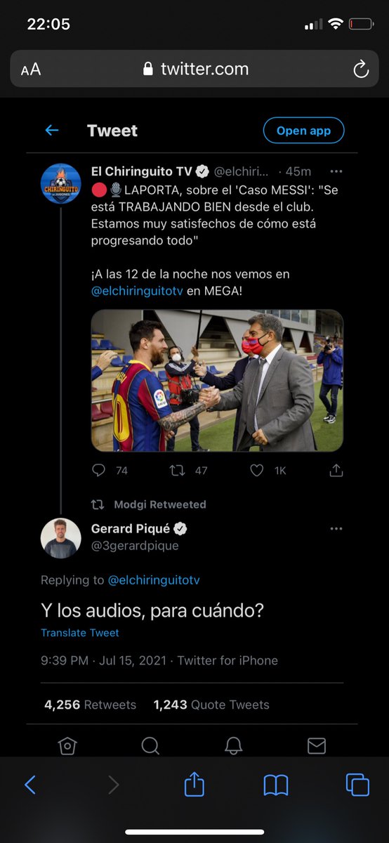 Piqué ha jugat el seu millor partit a Twitter de tota la història #Piquenbauer #OnFire #ChiringuitoAudios #ChiringuitoPique #ConversacionesPrivadas