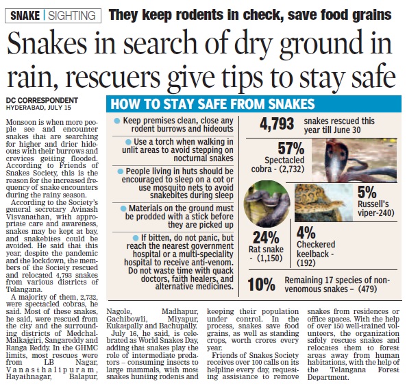 ForestsIndia's tweet photo. Commendable effort in saving valuable human lives by @FriendsofSnakes. Close to 5000 #snakes in 6 months; unparalled work by any single agency across the globe! @KTRTRS garu, their team should be supported to mitigate snakebites across Telangana. @MinisterKTR @TelanganaCMO https://t.co/o92Ks8p3bz