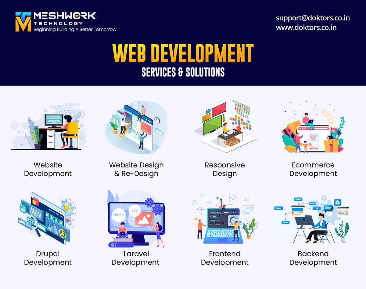 MeshworkT's tweet image. MESHWORK TECHNOLOGY is the best web development services provider in India. Get various services such as Web application development, ecommerce Development, CMS development, and custom website development. meshworktechnology.com
#webdevelopment #meshworktechnology