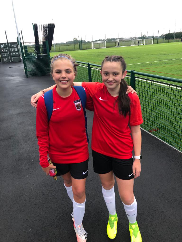 HitchinBelles's tweet photo. CONGRATULATIONS to two of our U13 Blues players at Belles. Cerys has been offered a place at MK Dons Regional Talent Centre and Tegan at London Bees.  
They were two of the original members of the team back in 2014, when they were just six years old ⚽️ https://t.co/f1NcTEtfAq