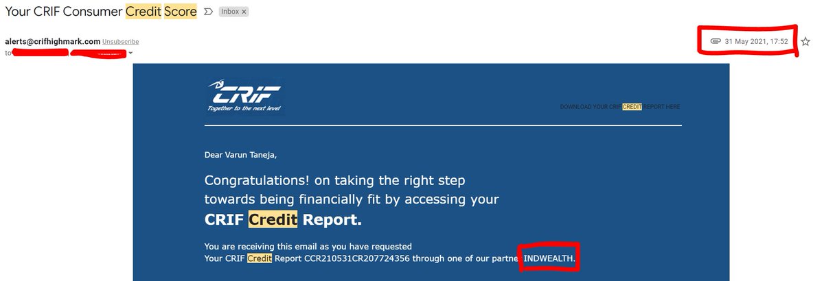 tanejatweets's tweet photo. @INDmoneyApp @yoursalahkar @gooshi_addu Figure out for yourself. Check my first sign up date and date of the email below... Also, I would never give perms to pull out my credit score at the time of sign-up. Time to make those t&amp;c more explicit, I guess https://t.co/UirOB9PsUm
