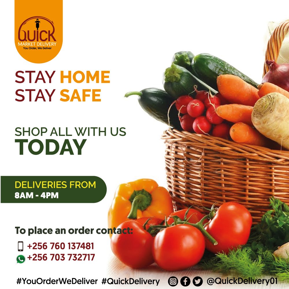 QuickDelivery01's tweet photo. #TGIF 
Friday is here and so is the weekend, so why not shop with us for fresh &amp; clean market &amp; grocery needs delivered right at your doorstep? 

Get in touch with us to place your order;
📱 0760 137481 / 0703 732717
https://t.co/O31Y0vjitx (whatsapp directly)

#YouOrderWeDeliver https://t.co/XpkwHGNFMg