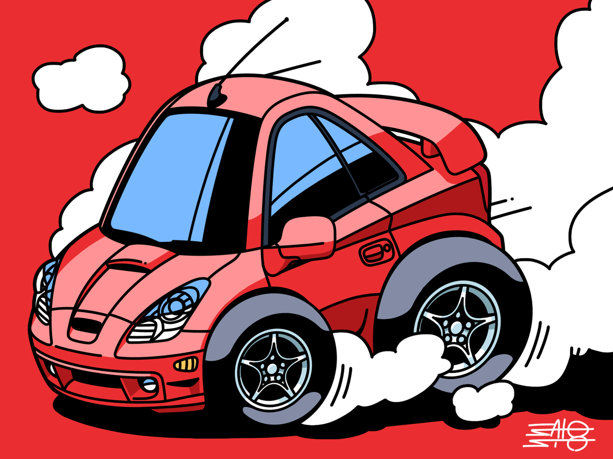 Twitterに載せたいろいろ Vol 3 自動車 車 チョロq デフォ さとしお Satosioのイラスト