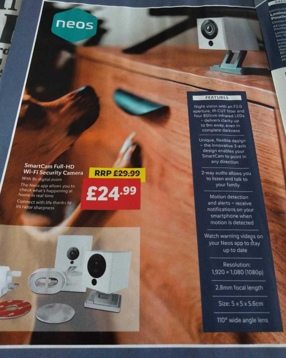 NeosSmartHome's tweet image. There&apos;s still some time to snap a Lidl Deal on a Neos SmartCam! Find us in your local @LidlGB store but hurry! When it&apos;s gone it&apos;s gone 👀 #LidlDeal #NeosSmartCam