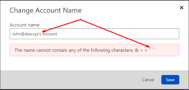 MichalProstko's tweet photo. Hey @Cloudflare, what's the deal that after registration my account name has an " ' " character in it but if I want to change it, it cannot contain that character anymore. Confusing, don't you think? https://t.co/v4KpQLd7m6
