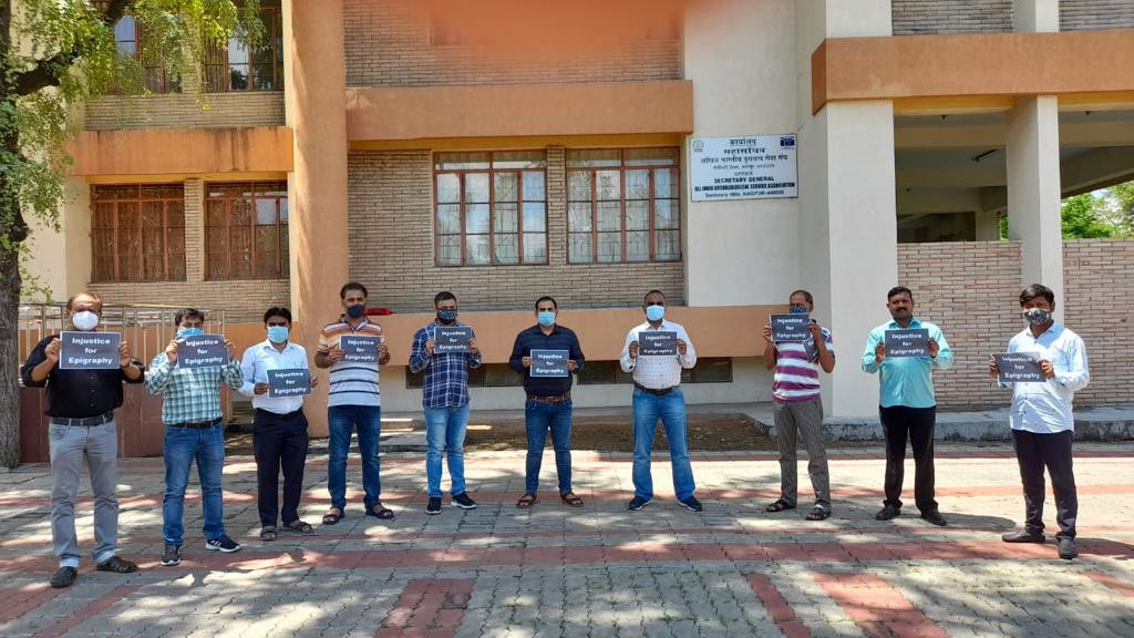 SuVe4Madurai's tweet photo. I had written to @pspoffice demanding allotment of #Epigraphists in the 758 new posts that are being created under #ASI.The Epigraphists in Chennai, Mysore,Nagpur and Lucknow have starting protesting since yesterday for this demand.
The union govt should ensure justice. https://t.co/yPAiHJsdaE