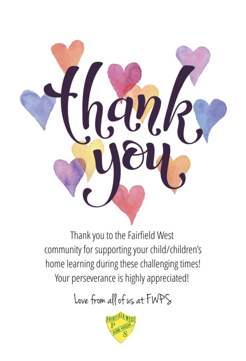 A huge thank you to the Fairfield West community! We appreciate all your efforts during these difficult times. 🤍

<a href="/Genelle029/">Genelle Petruszenko</a> <a href="/lisaporter555/">Lisa Porter</a> <a href="/nessinmalawi/">Vanessa MAH CHUT</a> <a href="/e_prasad78/">E Prasad</a> <a href="/ShaunaghCompton/">Shaunagh Compton</a> <a href="/LilyThai9/">Lily Thai</a>