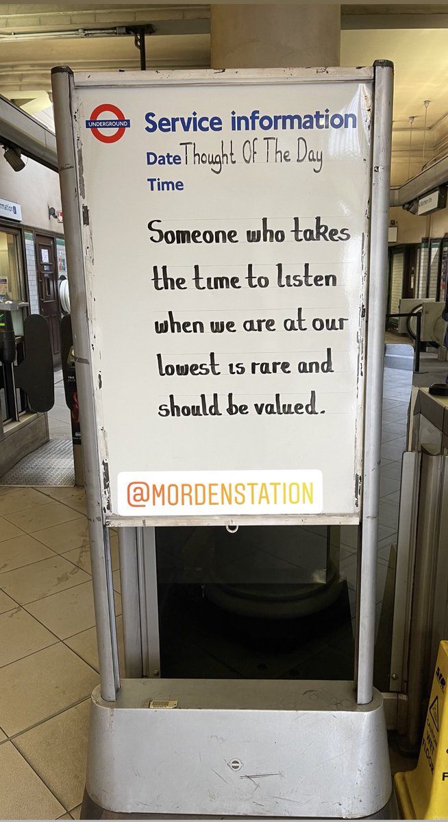 Friday 16th July 2021 Thought Of The Day From Morden &amp; South Wimbledon Station