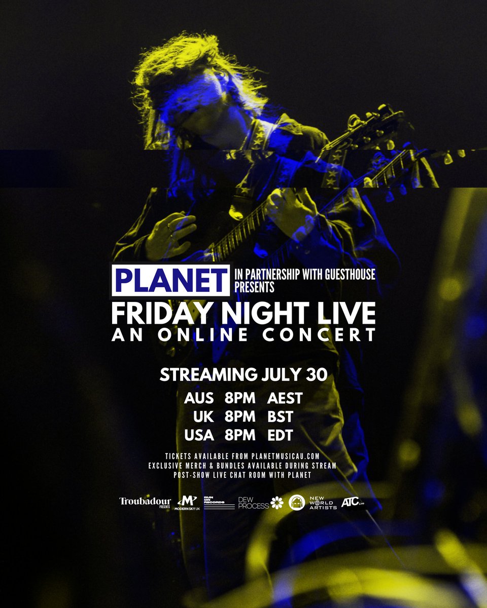 ⭐ excited to present something that’s been in the works since last year! we’ve teamed up with Guesthouse to bring you a worldwide online concert.
streaming July 30 at 8pm AEST, BST &amp; EDT 🙏
