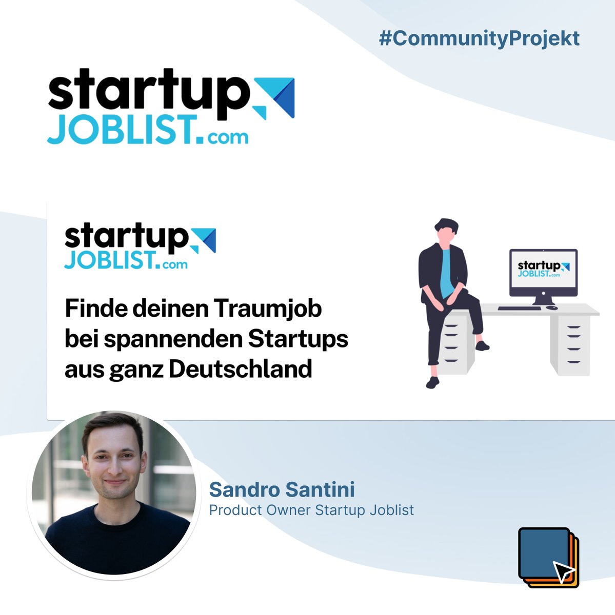 Du bist auf der Suche nach Mitarbeitern? @Startupjoblist\_ ist die Jobplattform für Startups und Tech-Unternehmen.
Frontend: @Wordpressdotcom 
Datenbank: @Airtable
Automatisierung: @Zapier
Abrechnung: @Fastbillnews
Kommunikation: <a href="/Mailchimp/">Intuit Mailchimp</a>
👉 visualmakers.de/projekte/start…