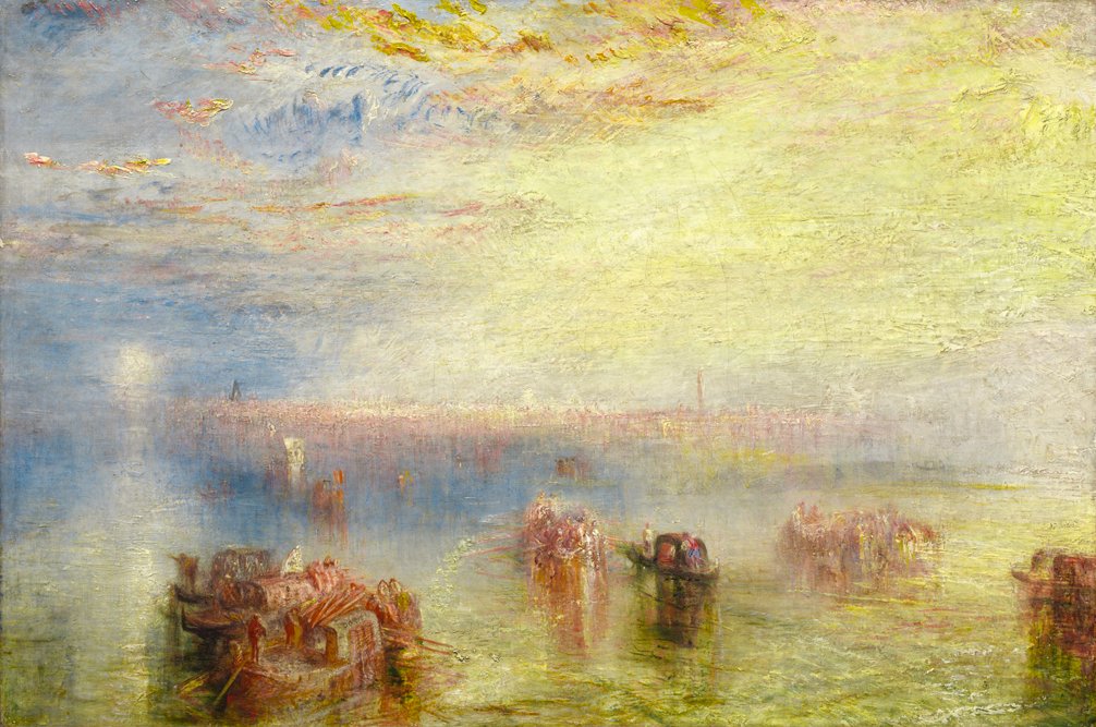 🎨 L’opera d’arte del giorno Joseph Mallord William Turner, In vista di Venezia, 1844, Washington, National Gallery of Art #CondividiLaCultura