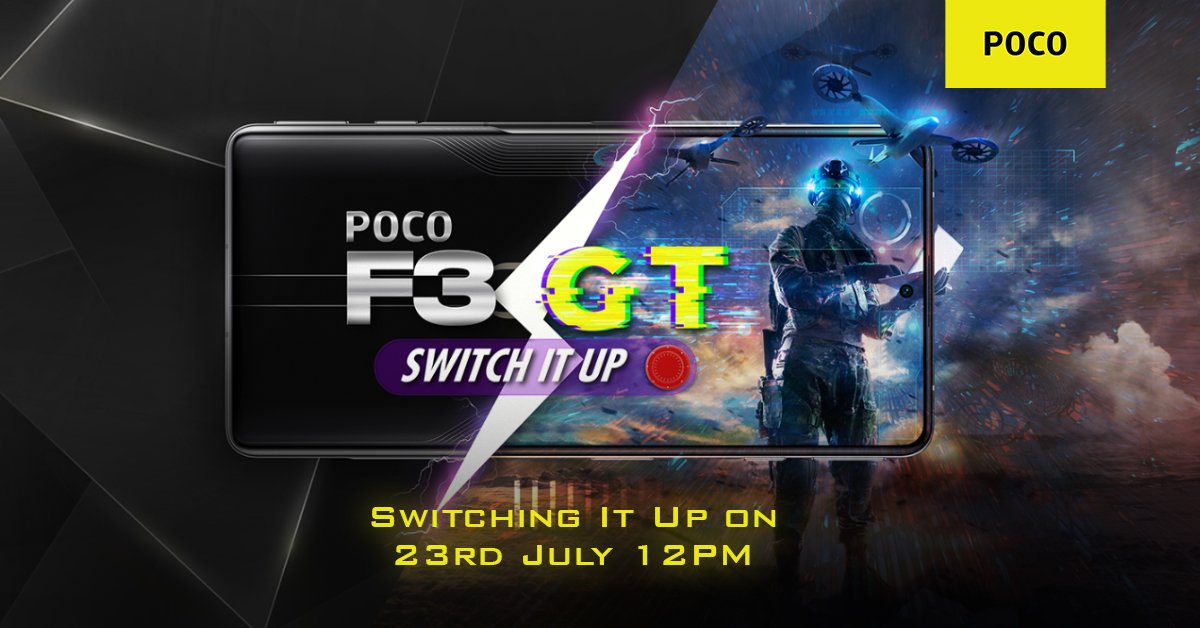 miupdateph's tweet photo. #POCOF3GT arriving on 23rd July in India!

#RedmiK40GamingEdition https://t.co/TjiA1TNaSz