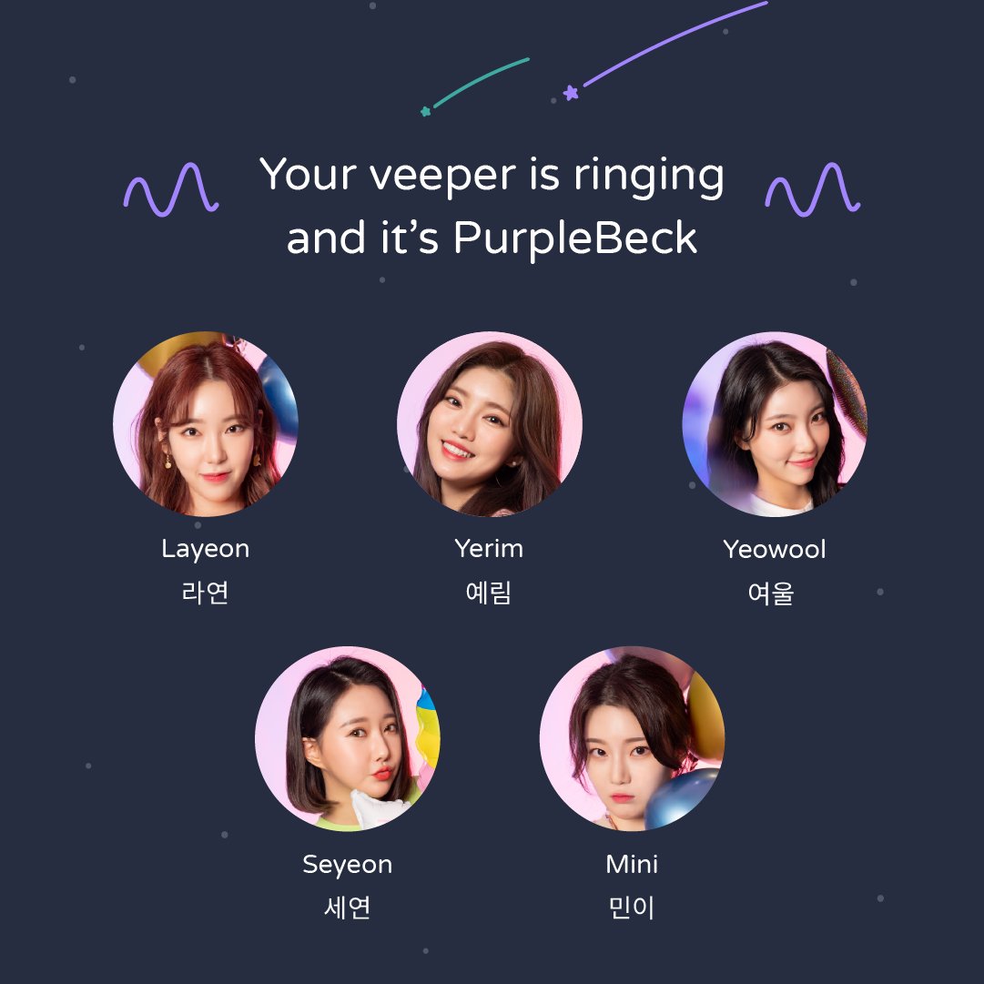 purplebeck21's tweet photo. You can now listen into our daily lives on veeper (@veeper_official)! 🎉 Subscribe to each PurpleBeck member you want to listen to!

이제 veeper(@veeper_official)에서 저희의 일상을 들을 수 있습니다! 🎉 퍼플백 멤버를 각각 구독해야 한다는 점, 꼭 기억해주세요! https://t.co/c4NUyrNE6r