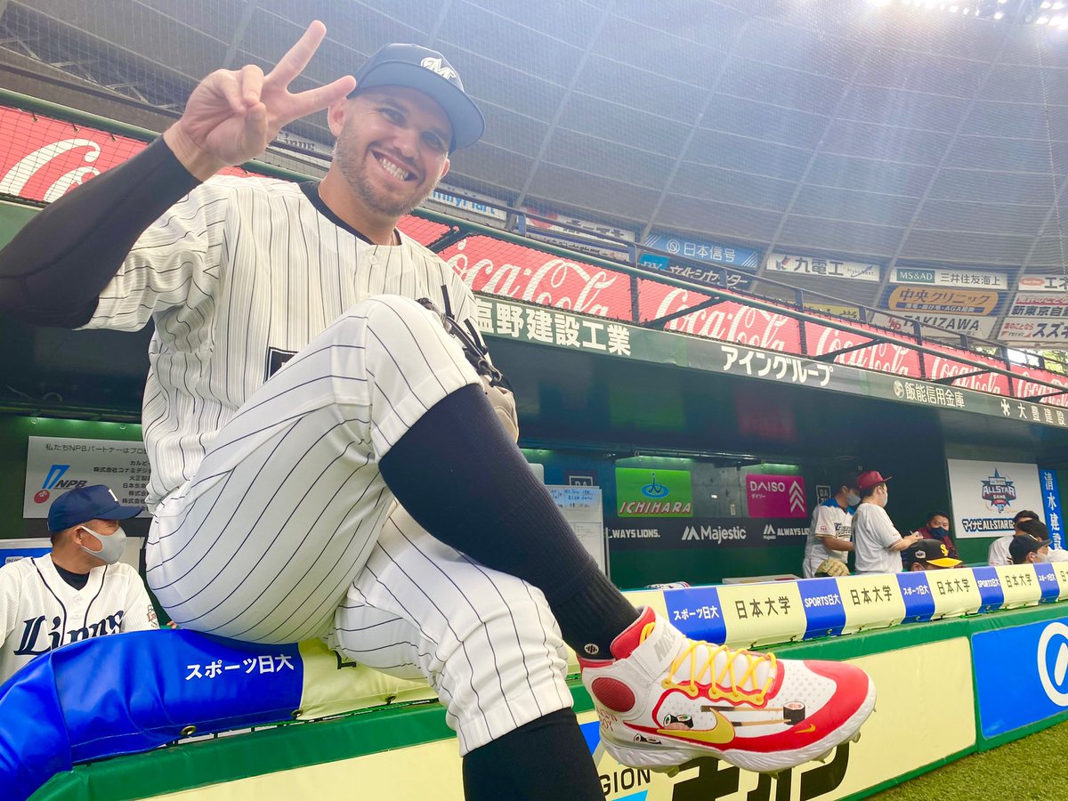 千葉ロッテマリーンズ 寿司ボーイ オールスターオリジナルスパイク Chibalotte 広報 マイナビオールスターゲーム21 ブランドン レアード