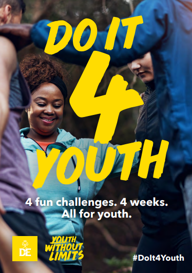 Eirias's tweet photo. This summer, @DofE  have launched their #DoitforYouth mass participation challenge!  Get together with friends, family or colleagues to complete 4 fun-packed DofE inspired challenges in just 4 weeks.  All in support of young people across the UK.@EiriasPe #youthwithoutlimits https://t.co/YKhuBRxEa4