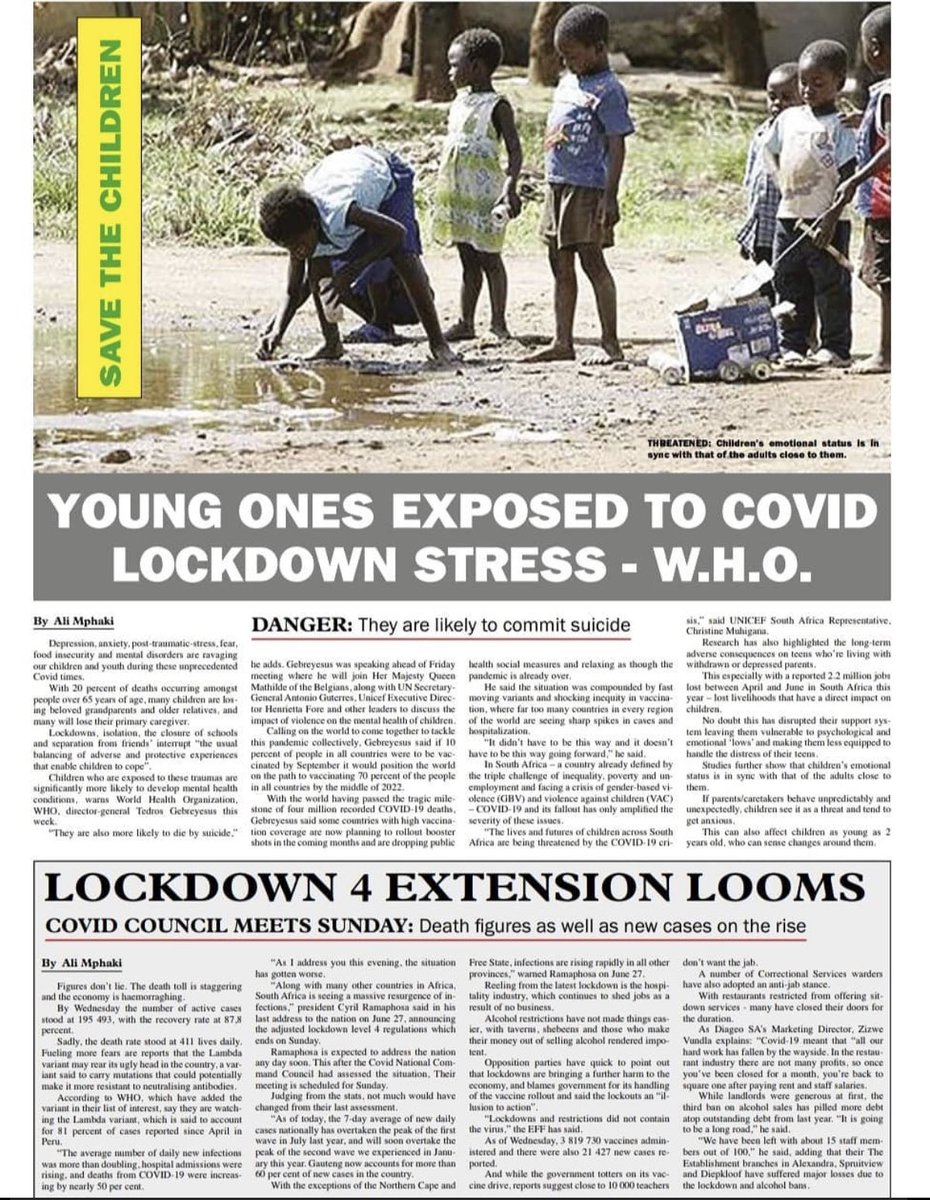 #WeeklySAMirror captured the impact of Covid, the stress from the youth and Zuma’s arrest. 

Click the link in bio for our latest stories. 

#WeeklySAMirror #News #Newspaper #DigitalNews #SouthAfricaIsBurning #SouthAfrica