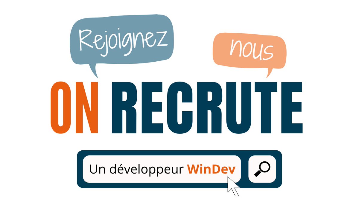 [📢RECRUTEMENT ]
Tu es un expert de #WinDev ? Et en + tu as une bonne connaissance en #DotNet ? 💪 Alors ce job est fait pour toi ! 
Viens vite nous rencontrer👉 bit.ly/3q0V2UC

#Recrutement #offredemploi #developpeurwindev