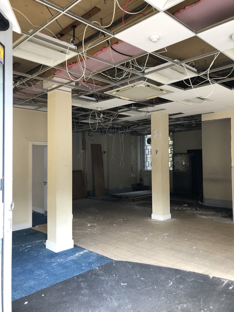 NEW BIZ ALERT🚨Finally Barclays Bank in Crofton Park been sold &amp; Darren, the new owner, is currently stripping it out! He was very friendly-not totally sure yet what going to be but experienced in hospitality &amp; thinking bar/rotating street food but could change! #ExcitingTimes