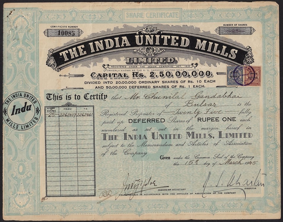 bazar_collector's tweet photo. 1945 The #India United #Mills Ltd. #ShareCertificate 1a & 2a #Bombay Province Overprint Revenue Stamp (@6593)
https://t.co/ubrgWq1kDt
#collectorbazar #philately #numismatics #collectables #collectibles #collection #notaphily #hobby #stampcollection #firstdayofissue #postage https://t.co/IUezwKmKjz