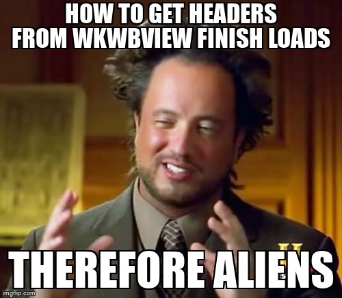 overflow_meme's tweet image. How to get headers from WKWbView finish loads stackoverflow.com/questions/6840… #wkwebviewconfiguration #wkwebview #uiwebview #ios #swift