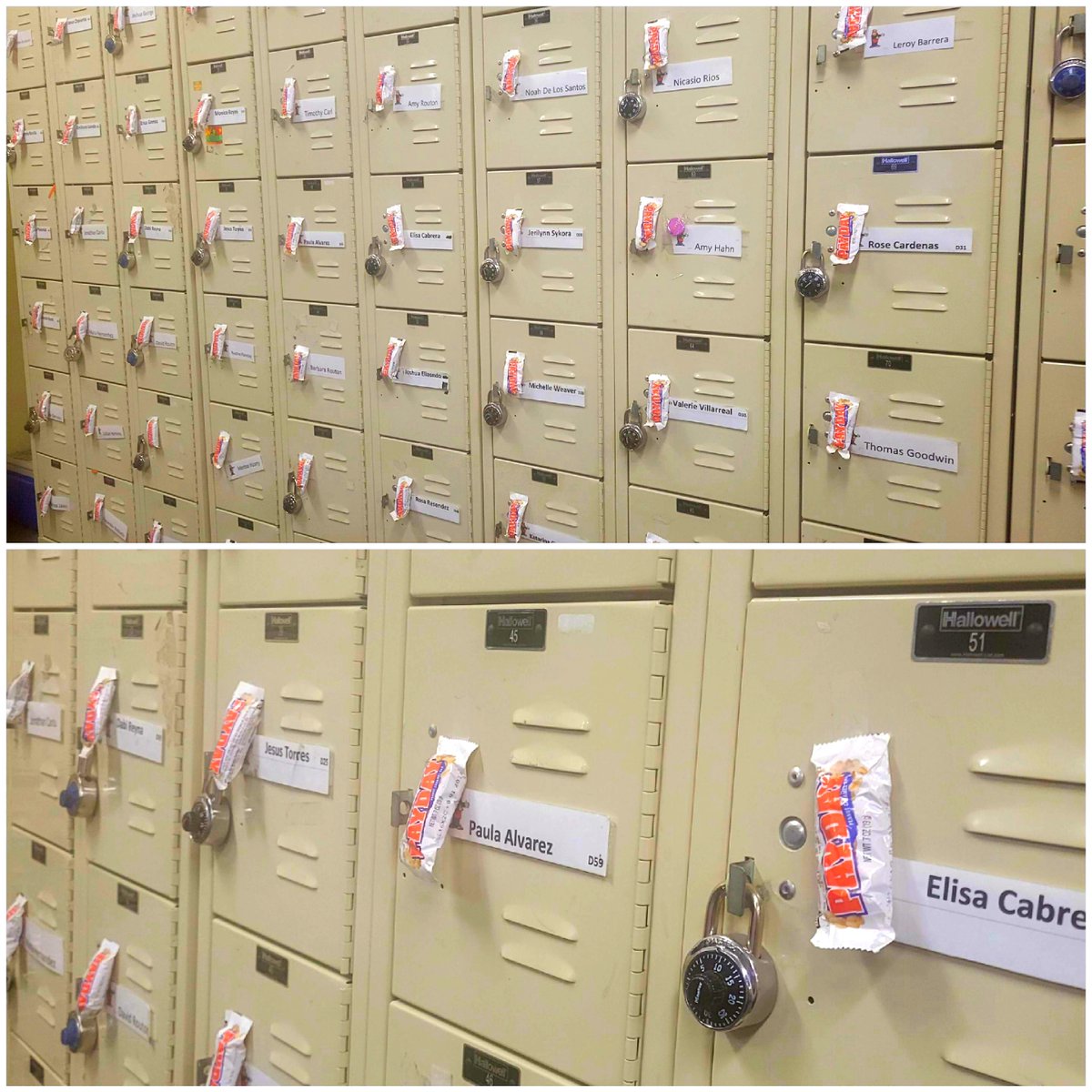 Lisa Garcia (@lisa_garcia6564) on Twitter photo #Payday only comes around once every two weeks, so why not celebrate it? A little PAYDAY on every locker at #THD6564 to thank our associates for all they do everyday #PoweroftheGulf <a href="/LisaCallin/">Lisa Callin</a> <a href="/jeff_smith1964/">Jeff Smith</a> <a href="/bka1220/">Brandon 6587</a> <a href="/RickyrayHD/">RICKY RAY JR</a> <a href="/DouglasCurtrig1/">Douglas Curtright</a> <a href="/THDLuisC/">Luis Cardenas</a> #Payday only comes around once every two weeks, so why not celebrate it? A little PAYDAY on every locker at #THD6564 to thank our associates for all they do everyday #PoweroftheGulf <a href="/LisaCallin/">Lisa Callin</a> <a href="/jeff_smith1964/">Jeff Smith</a> <a href="/bka1220/">Brandon 6587</a> <a href="/RickyrayHD/">RICKY RAY JR</a> <a href="/DouglasCurtrig1/">Douglas Curtright</a> <a href="/THDLuisC/">Luis Cardenas</a>